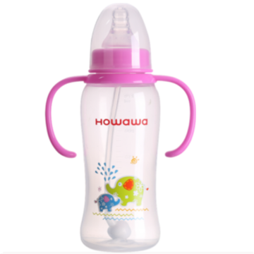 9oz PP Botol Susu Perawatan Bayi Dengan Gagang