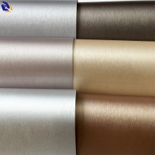2025 Brushed Metallic PVC Film for Furniture PUR Laminating Charcoal Board