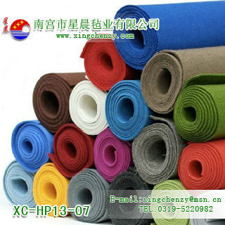 polyester felt material coloured