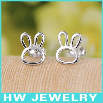 HWME251 silver dangle earrings