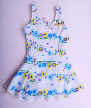 OEM Service Flower One Piece Dress Childrens Swimwear