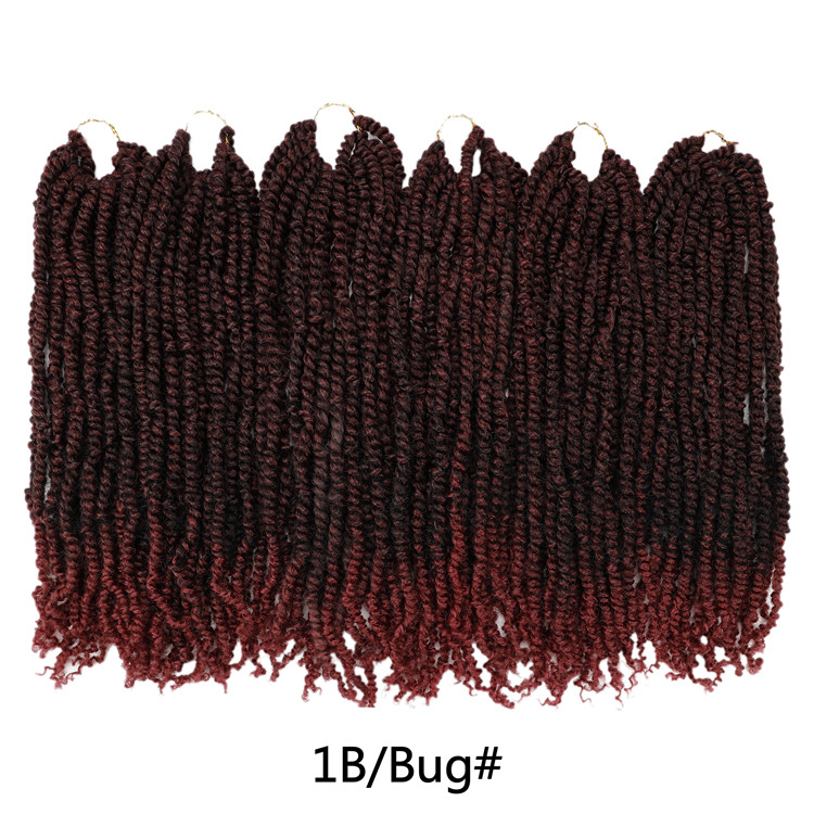 18inch Pre twisted Passion Twists Crochet Braids Pre-loop Senegalese Spring Twist Ombre Braids Synthetic Crochet Braiding Hair