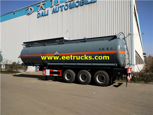 34 CBM Tri-Axle ammoniya safarar masu trailers