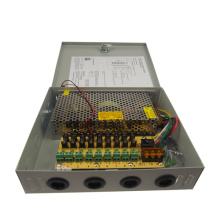 Ibhokisi le-120W 9ch CCTV Power Supply