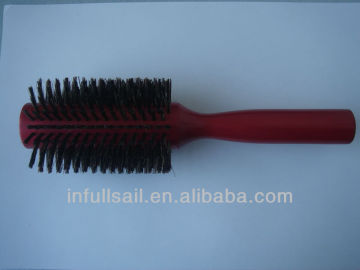 Wooden brush, wooden red hair brush