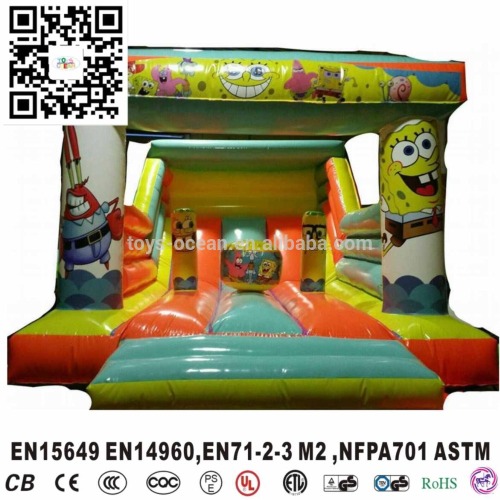 Sponge Baby new style inflatable bounce obstacle slide for sale