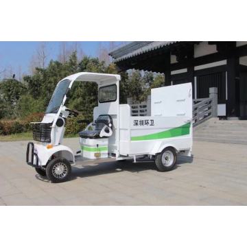 Four wheel electric self loading garbage truck