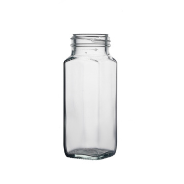 Square Condiment Glass Bottle