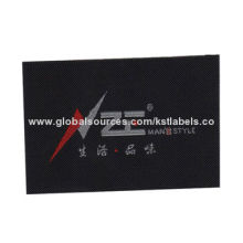 Apparel Label,With Ultrasonic Cut For Edge, Embroidered Pattern