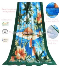 100% cotton colored sexy Beach Towel with printing