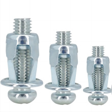 Car Metal Screw Petal Rivet Lock Nuts with Plate - 10sets/m6 Jack Nuts for Car Screw Fixing