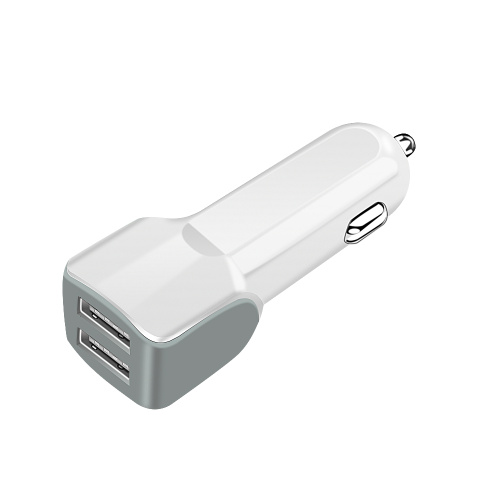 Adaptateur de chargeur de voiture USB en plastique 2 ports en gros