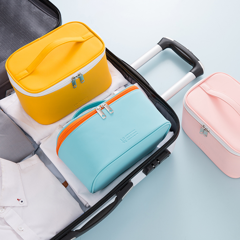 Custom Promotional Oem Eco-friendly Folding Travel Make Up Organizer Beach Beauty Travel Cosmetic Bag