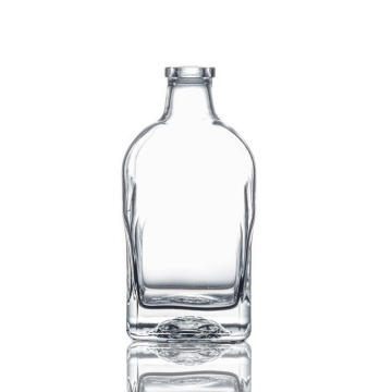 Square Bottom Custom Spirits Bottles 750ML Brandy Tequila Glass Alcohol