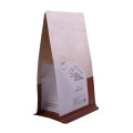 Kraft Paper Coffee Bag med Folie Blokering Box Bund Bag