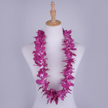 Hawaii Graduation Artificial Silk Orchi Flower Lei