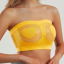 Stretchy Strapless Bandeau Tube Top Bralette - Comfortable Non-Padded Bra