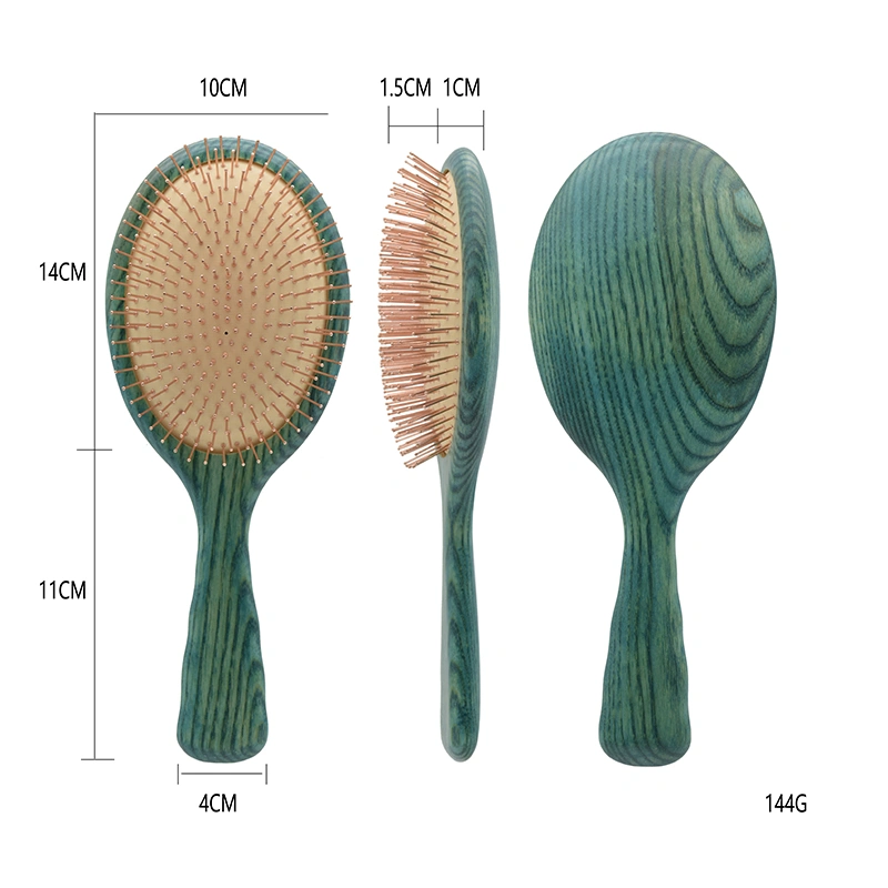 1 PCS Fashion Hair Care Anti-Hair Loss Massager Simple Massage Comb Wooden Bamboo Salon Styling Brush for Womens and Mens