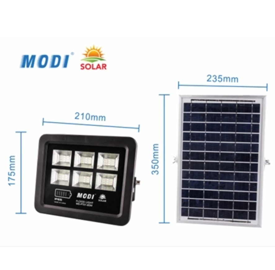 Solar floodlight with wide illumination range