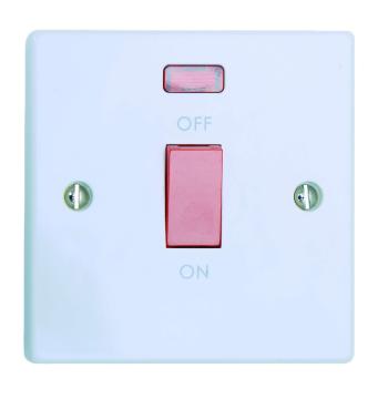 32AMP Double Pole Switch with Neon