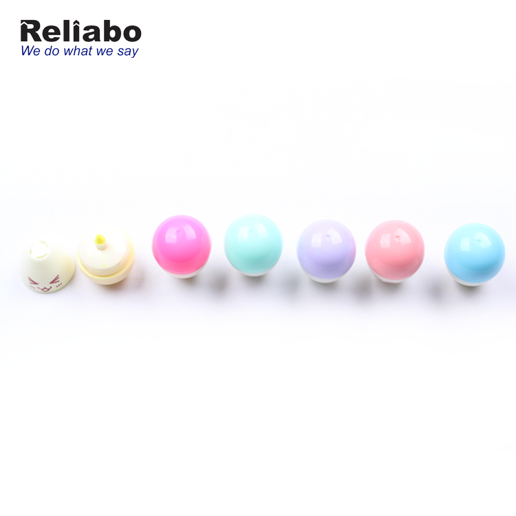 Reliabo เครื่องเขียนนักเรียนสไตล์ใหม่น่ารักมินิปากกาเน้นข้อความ