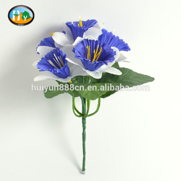 New colorful mini artificial silk narcissus bush flower wholesale