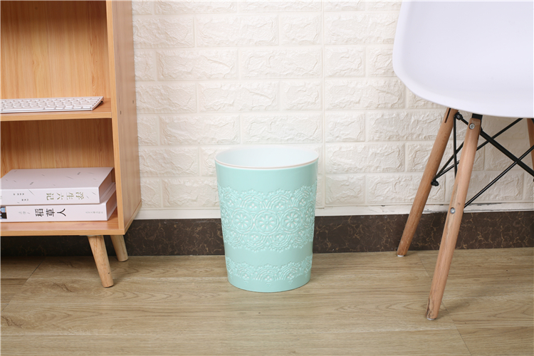 Double-layer Trash Can S Office Kitchen Small Plastic Trash Can Waste Paper Basket