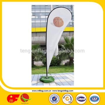 2016 outdoor 110g advertising teardrop flags and banners