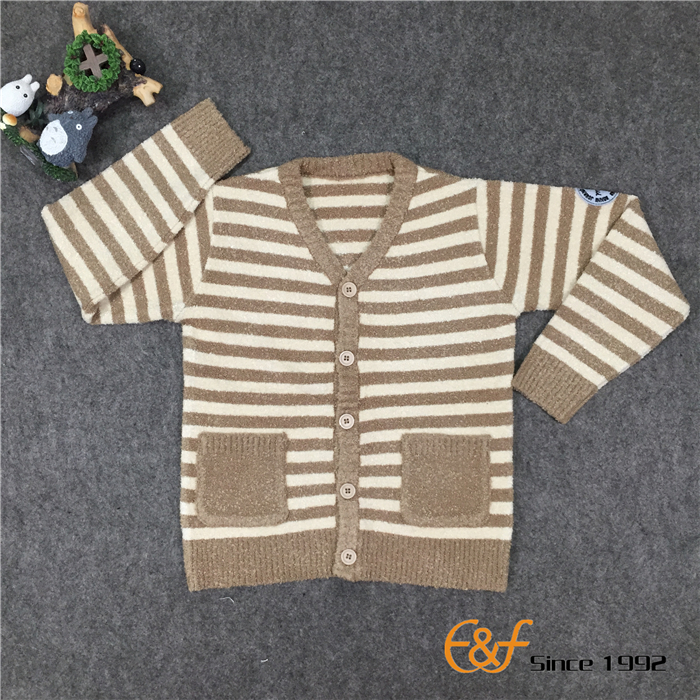 children knitting sweater