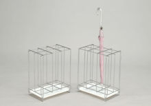 Rectangle metal wire 6 Way rain outdoor umbrella rack