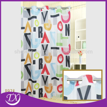 children colorful character shower curtain