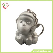 Pu Foam Monkey Animal Keychain Stress Ball Promotional Gift