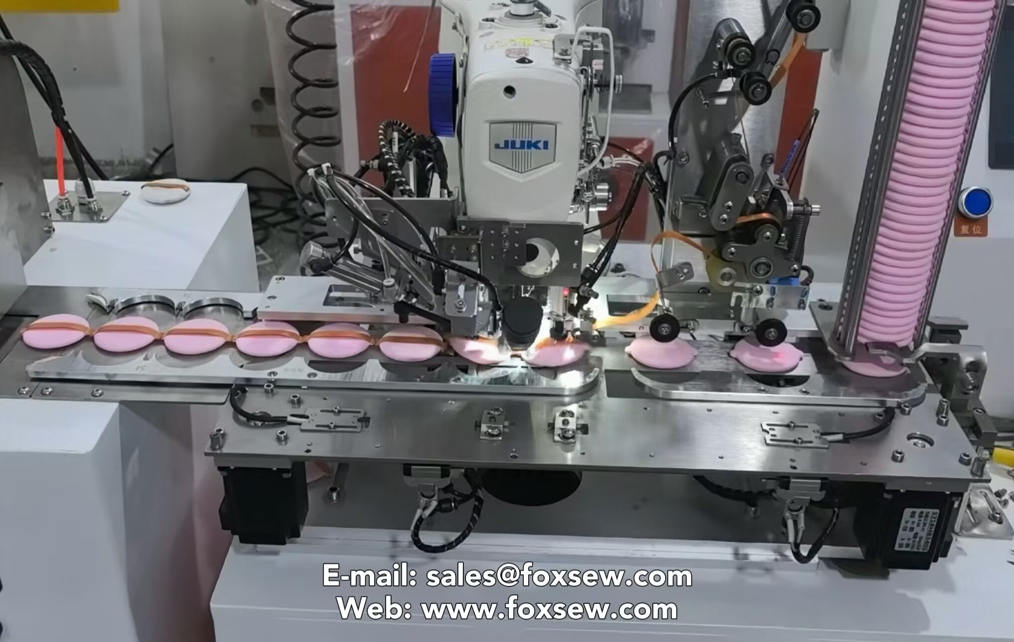 Automatic Powder Puff Ribbon Sewing Machine F Automatic Powder Puff Ribbon Sewing Machine F