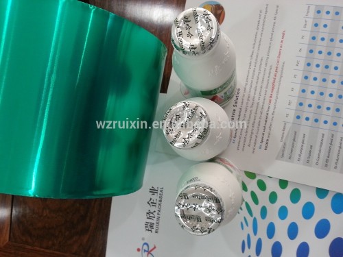 Aluminium foil seal cap for plastic bottle