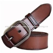 Brown men casual leather belts in shinning color
