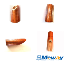 Heat Exchanger Extruded Copper Low Finned Tubes