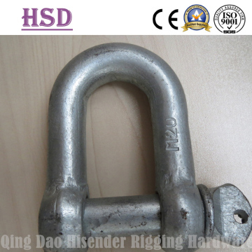 JIS Type D Type Shackle Hot Galvanized D Shackle, European Type 20mm, JIS D Type, Us Type Forged