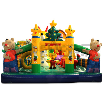 Giant colorful bouncer castle inflatable
