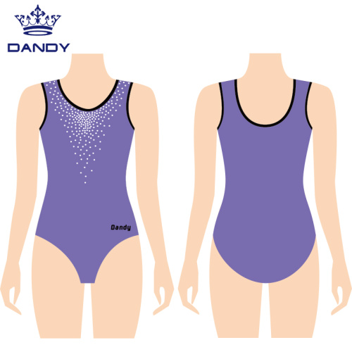 Maillot de gimnasia metalico multicolor