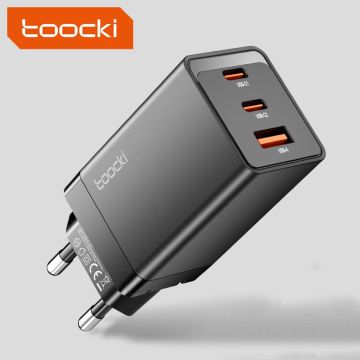 Toocki 67W USB Type-C Intelligent Adapter - Fast Charge & Portable Phone Charger with EU/US/UK/KR/KC Certifications