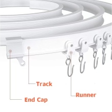 Bendable PVC Curtain Track: Ceiling and Side Mount