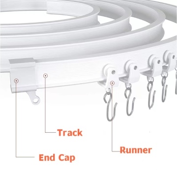 Bendable PVC Curtain Track: Ceiling and Side Mount