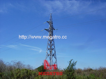 132KV single circuit tension transmission tower