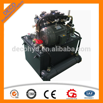 Vane pump type hydraulic pump unit