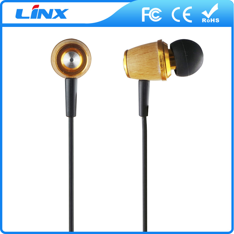 wooden earphone 