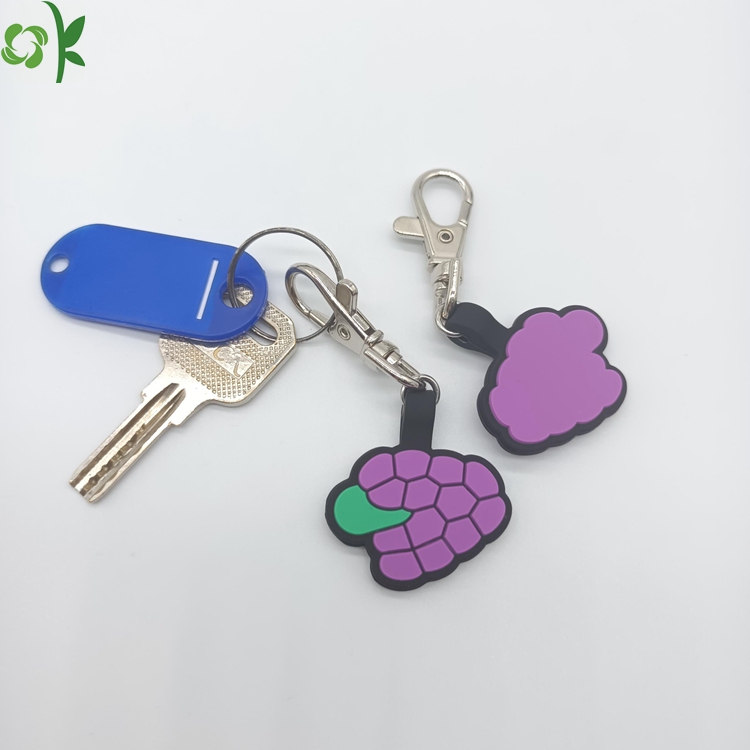 Grape Shape Silicone Pet Tag with Lobster Buckle
