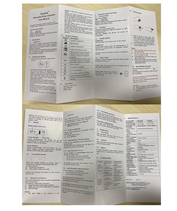 Wireless Wearable Health Monitor Pulse Meter with Audio Reminder in Free App Rechargeable Wearable  Monitor