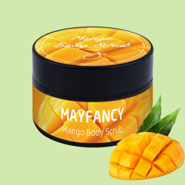 mango body scrub for exfoliating and moisturizing