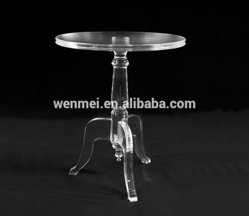 Custom design clear acrylic coffee table, acrylic side table