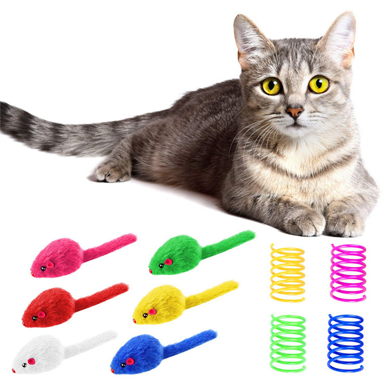 The New Pet Cat Toy Set Rainbow Blue Three-channel Tunnel Through Feather Toys Cat Pet Products